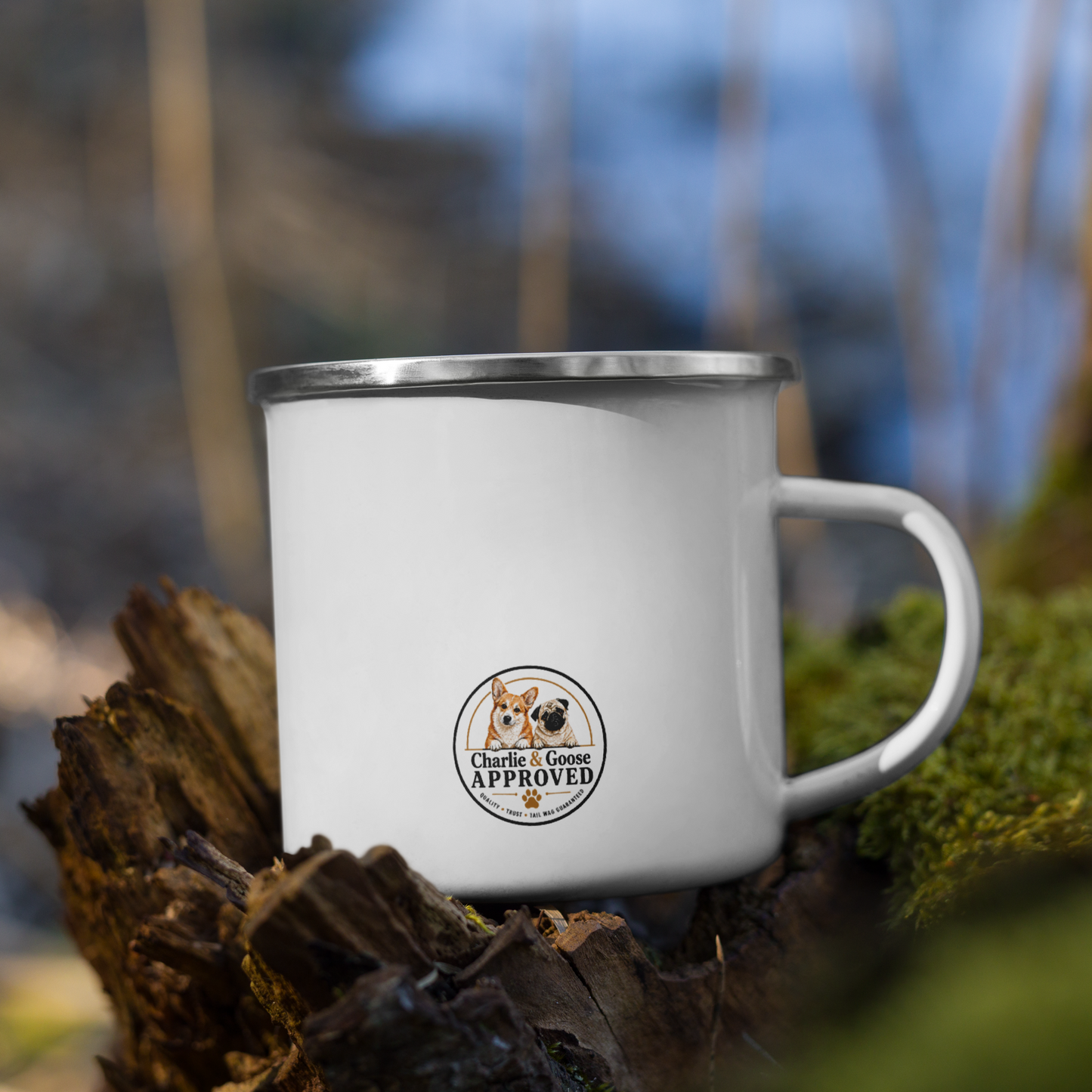 Fueled by Coffee & Adventure Enamel Mug