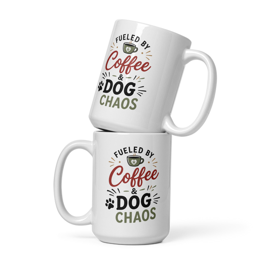 Charlie & Goose Co. Fueled by Coffee & Dog Chaos Mug