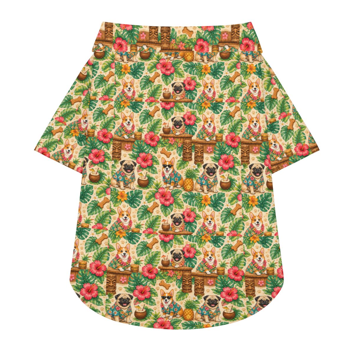 Charlie & Goose Co. Hawaiian Shirt for Dogs - Paws at the Tiki Bar