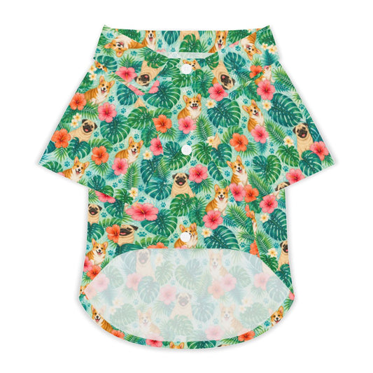 Charlie & Goose Co. Hawaiian Shirt for Dogs - Tropic Like It’s Walkies