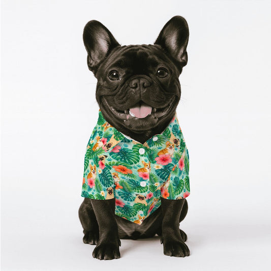 Charlie & Goose Co. Hawaiian Shirt for Dogs - Tropic Like It’s Walkies