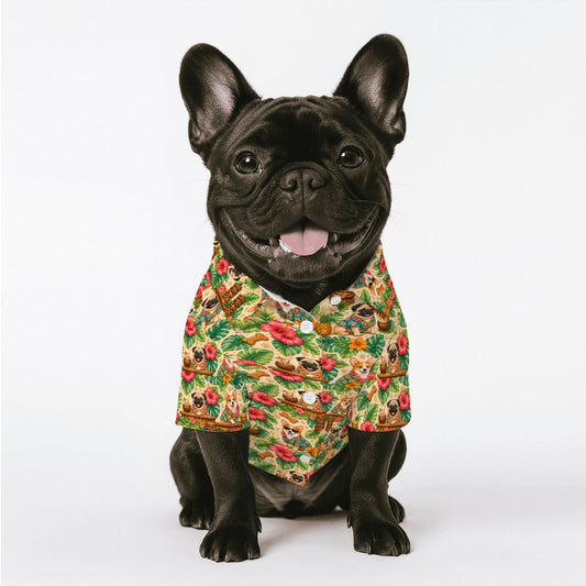 Charlie & Goose Co. Hawaiian Shirt for Dogs - Paws at the Tiki Bar