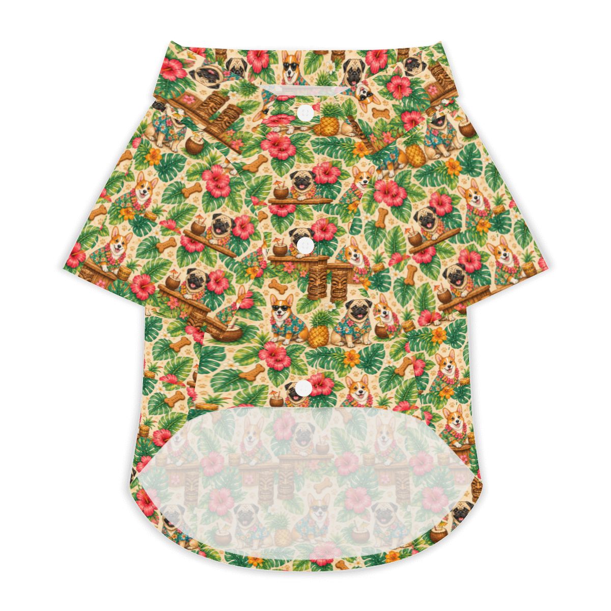 Charlie & Goose Co. Hawaiian Shirt for Dogs - Paws at the Tiki Bar