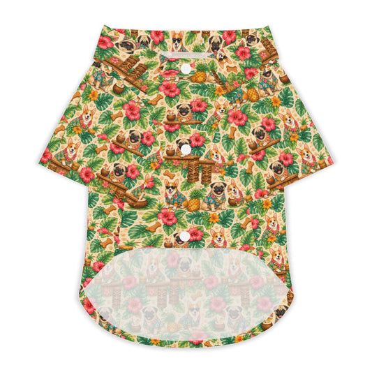 Charlie & Goose Co. Hawaiian Shirt for Dogs - Paws at the Tiki Bar