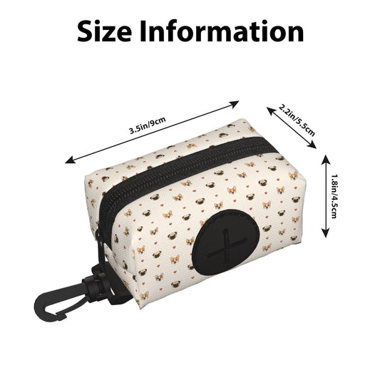 Charlie and Goose Co. Dog Walk "Duty" Bag Holder - Charlie & Goose Faces