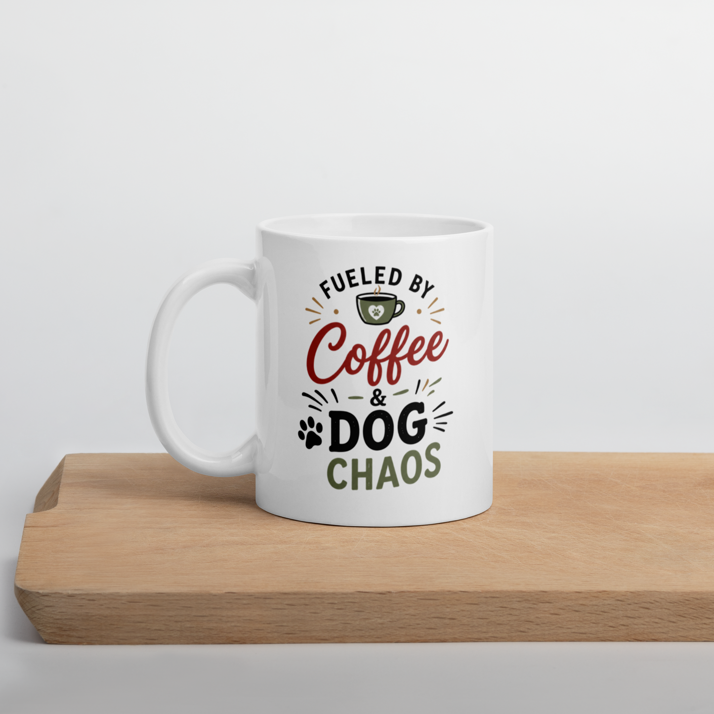 Charlie & Goose Co. Fueled by Coffee & Dog Chaos Mug