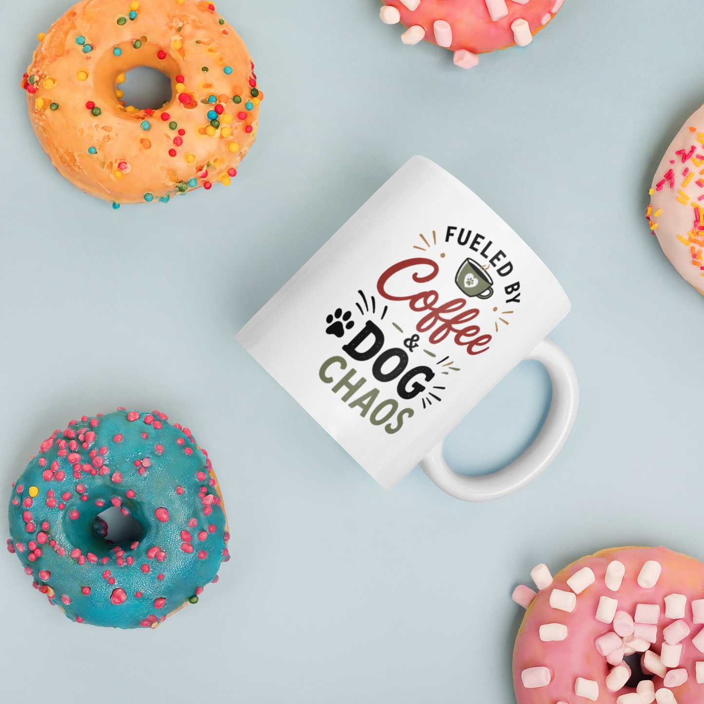 Charlie & Goose Co. Fueled by Coffee & Dog Chaos Mug