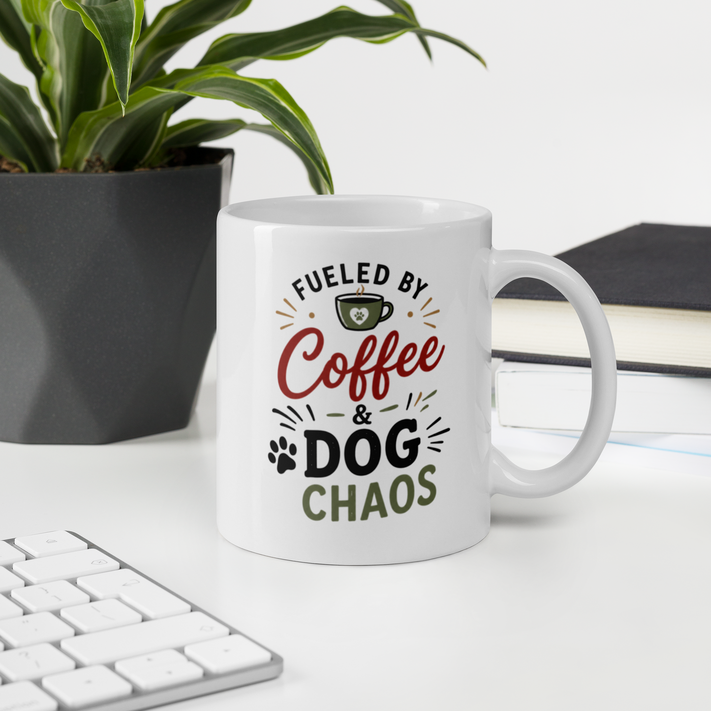 Charlie & Goose Co. Fueled by Coffee & Dog Chaos Mug