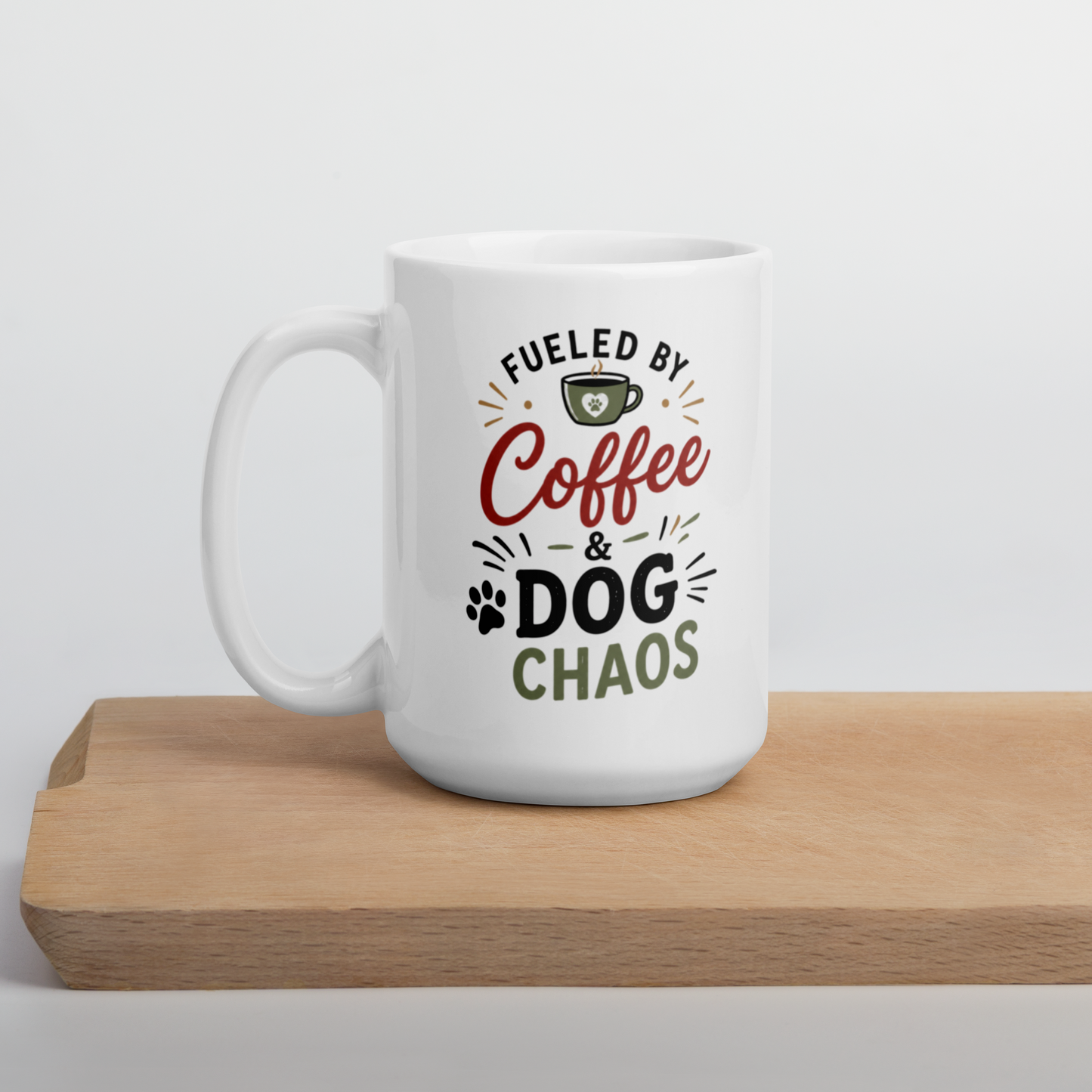 Charlie & Goose Co. Fueled by Coffee & Dog Chaos Mug