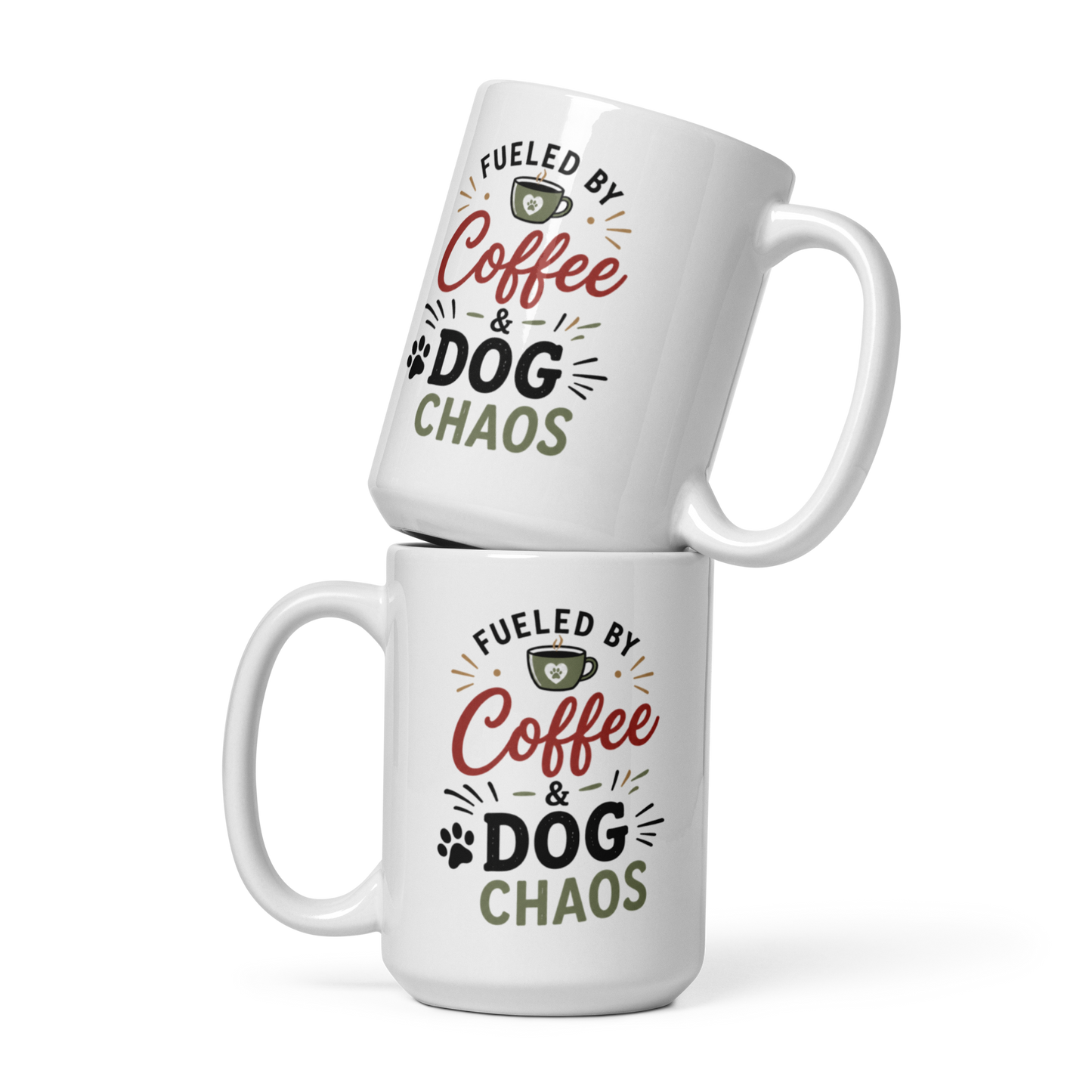 Charlie & Goose Co. Fueled by Coffee & Dog Chaos Mug