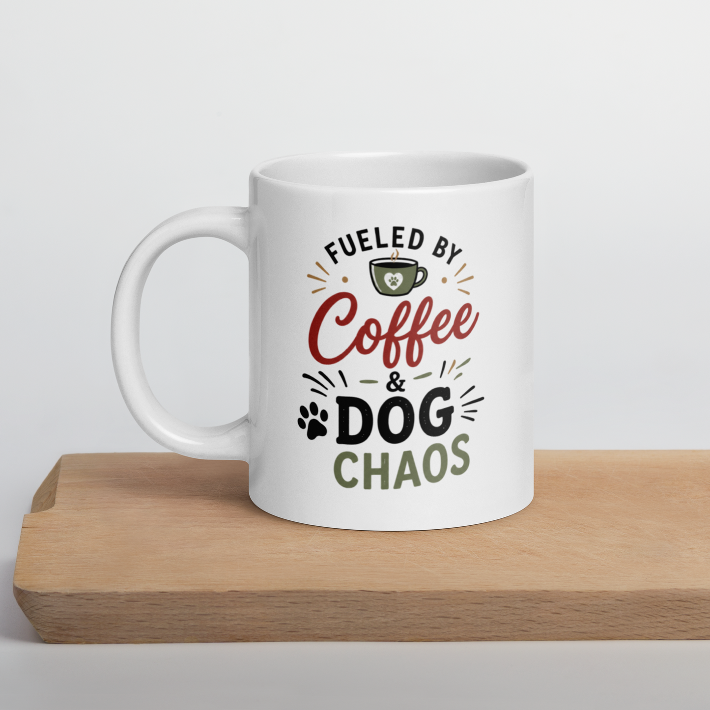 Charlie & Goose Co. Fueled by Coffee & Dog Chaos Mug